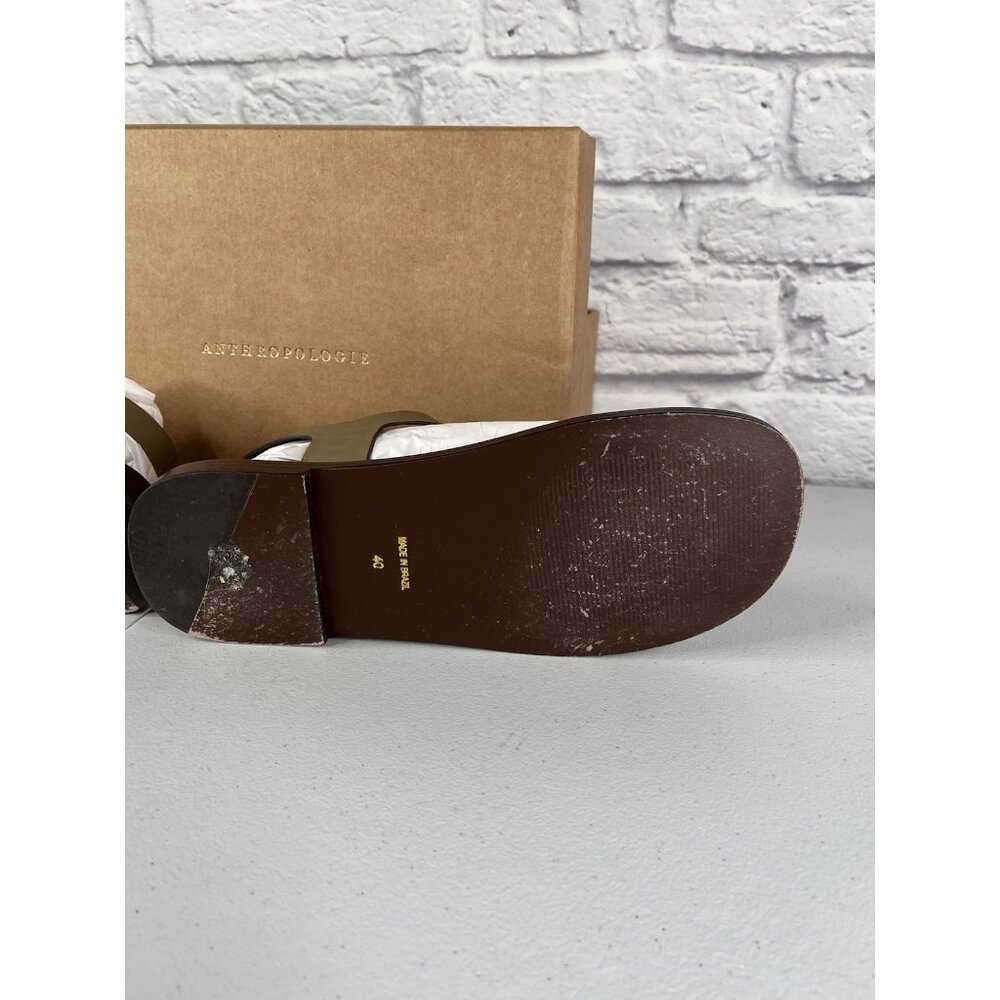 ANTHROPOLOGIE Women's Moss Leather Gladiator Ring Sandals EU 40/US 9-9.5 - Picture 3 of 7